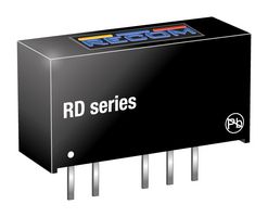 RD-2412D/P - Isolated Through Hole DC/DC Converter, ITE, 2 W, 2 Output, 12 V, 84 mA - RECOM POWER