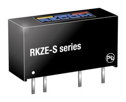 RKZE-1515S - Isolated Through Hole DC/DC Converter, ITE, 1:1, 2 W, 1 Output, 15 V, 133 mA - RECOM POWER