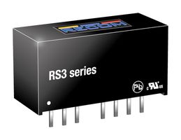 RS3-1205S/H3 - Isolated Through Hole DC/DC Converter, Medical, 2:1, 3 W, 1 Output, 5 V, 600 mA - RECOM POWER