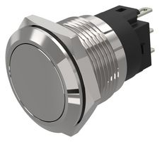 82-5151.2000 - Vandal Resistant Switch, 82 Series, 19 mm, SPDT, Maintained, Round Flat Flush, Natural - EAO