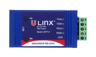 BB-USPTL4-LS - Converter, Serial, USB to RS-422/485, 460.8 Kbps, 0 °C to 70 °C - ADVANTECH