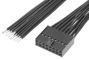 219659-1162 - Cable Assembly, C-Grid III Receptacle to Free End, 16 Ways, 2.54 mm, 2 Row, 150 mm, 5.9 " - MOLEX