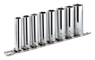 RL.40E - Socket Set, 8 x 1/4" Long-Reach Metric, 6 Point, 3.2/4/5/5.5/6/7/8/9mm RLA Sockets - FACOM