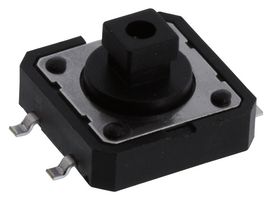 PTS125SJK73P21M LFS - Tactile Switch, PTS125 Series, Top Actuated, Through Hole, Square Button, 250 gf, 50mA at 12VDC - C&K COMPONENTS