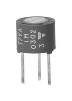 T7YA102MT20 - Trimpot, Single Turn, Cermet, Top Adjust, 1 kohm, Through Hole, 1 Turns - VISHAY