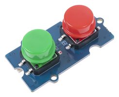 111020103 - Dual Button Module, with Keycaps & Cable, 3V to 5V, Arduino & Raspberry Pi Board - SEEED STUDIO