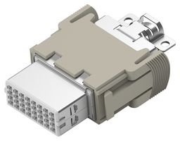T2111322201-001 - Heavy Duty Connector, Module, 32 Contacts, Receptacle, Crimp Socket - Contacts Not Supplied - AMP - TE CONNECTIVITY