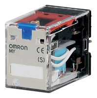 MY2IN 48DC(S) - Power Relay, DPDT, 48 VDC, 5 A, MY(S) Series, Socket, Latching - OMRON INDUSTRIAL AUTOMATION