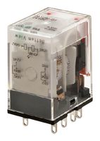 MY2N-D2-GS DC24 - Power Relay, DPDT, 24 VDC, 5 A, MY(S) Series, Socket, Latching - OMRON INDUSTRIAL AUTOMATION