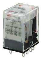 MY4-GS DC24 - Power Relay, 4PDT, 24 VDC, 3 A, MY-GS Series, Socket, Non Latching - OMRON INDUSTRIAL AUTOMATION