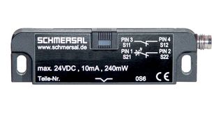 101193249 - Safety Interlock Switch, BNS 36 Series, DPST-NC, M8 Connector, IP67 - SCHMERSAL