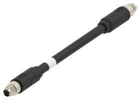 TB1147D4722-007 - Sensor Cable, IP67, SPE Hybrid, M8 Plug, M8 Plug, 4 Positions, 10 m, 32.8 ft, RPC Series - AMP - TE CONNECTIVITY
