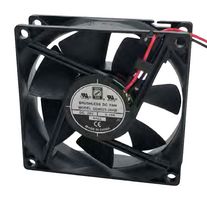 OD8025-24HB - DC Axial Fan, 24 V, Square, 80 mm, 25 mm, Ball Bearing, 40.1 CFM - ORION FANS