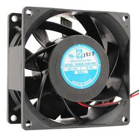 OD8038-12HBIP68 - DC Axial Fan, 12 V, Square, 80 mm, 38 mm, Ball Bearing, 71 CFM - ORION FANS