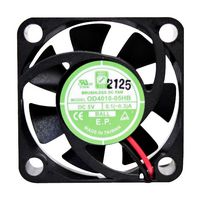 OD4010-24HB02A - DC Axial Fan, 24 V, Square, 40 mm, 10.5 mm, Ball Bearing, 9.2 CFM - ORION FANS