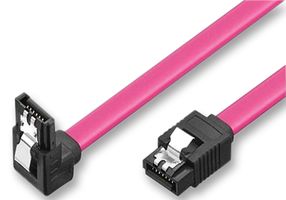 MP010493 - Computer Cable, SATA 7 Way Plug, SATA 7 Way Plug, 90°, 9.8 ", 250 mm, Red - MULTICOMP PRO