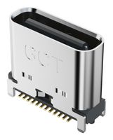 USB4160-03-0070-C - USB Connector, USB Type C, USB 3.2, Receptacle, 24 Ways, Surface Mount, Through Hole Mount - GCT (GLOBAL CONNECTOR TECHNOLOGY)