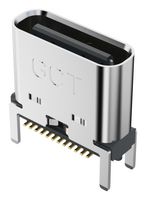 USB4160-03-0230-C - USB Connector, USB Type C, USB 3.2, Receptacle, 24 Ways, Surface Mount, Through Hole Mount - GCT (GLOBAL CONNECTOR TECHNOLOGY)