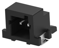 4-2336678-2 - Pin Header, Black, Key B, Wire-to-Board, 2 mm, 1 Rows, 2 Contacts, Surface Mount Right Angle - TE CONNECTIVITY