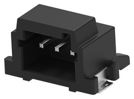 4-2336678-3 - Pin Header, Black, Key B, Wire-to-Board, 2 mm, 1 Rows, 3 Contacts, Surface Mount Right Angle - TE CONNECTIVITY