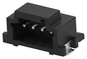 4-2336678-4 - Pin Header, Black, Key B, Wire-to-Board, 2 mm, 1 Rows, 4 Contacts, Surface Mount Right Angle - TE CONNECTIVITY