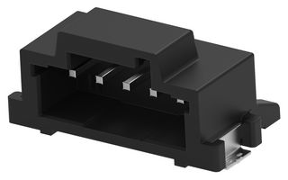 4-2336678-5 - Pin Header, Black, Key B, Wire-to-Board, 2 mm, 1 Rows, 5 Contacts, Surface Mount Right Angle - TE CONNECTIVITY