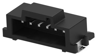 4-2336678-6 - Pin Header, Black, Key B, Wire-to-Board, 2 mm, 1 Rows, 6 Contacts, Surface Mount Right Angle - TE CONNECTIVITY