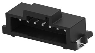 4-2336678-7 - Pin Header, Black, Key B, Wire-to-Board, 2 mm, 1 Rows, 7 Contacts, Surface Mount Right Angle - TE CONNECTIVITY