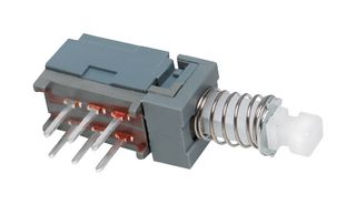 PBH2UEENAGX - Pushbutton Switch, PBH Series, DPDT, Latching, Plunger for Cap - E-SWITCH