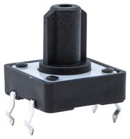 TL1100FF160Q - Tactile Switch, TL1100 Series, Top Actuated, Through Hole, Round Button, 160 gf, 50mA at 12VDC - E-SWITCH