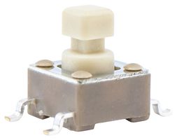 TL3301SPF260QG - Tactile Switch, TL3301 Series, Top Actuated, Surface Mount, Square Button, 260 gf, 50mA at 12VDC - E-SWITCH