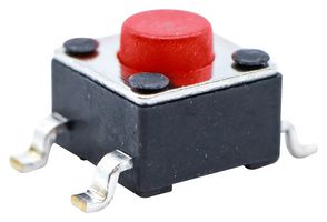 TL3305AF260QG - Tactile Switch, TL3305 Series, Top Actuated, Surface Mount, Round Button, 260 gf, 50mA at 12VDC - E-SWITCH