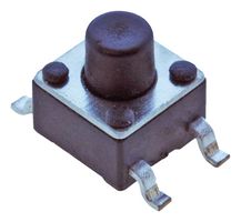 TL3305BF260QG - Tactile Switch, TL3305 Series, Top Actuated, Surface Mount, Round Button, 260 gf, 50mA at 12VDC - E-SWITCH