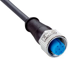 YF2A15-020UB5XLEAX - Sensor Cable, A Coded, M12 Receptacle, Free End, 5 Positions, 2 m, 6.6 ft - SICK