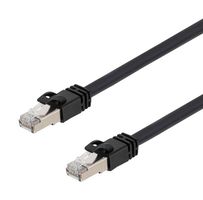 TRD795Z-2M - Ethernet Cable, Cat7, RJ45 Plug to RJ45 Plug, FTP (Foiled Twisted Pair), Black, 2 m, 6.6 ft - L-COM