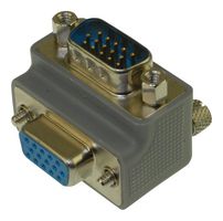DG90H15MF2 - D Sub Connector Adapter, R/A, High Density D Sub, Plug, 15 Ways, High Density D Sub, Receptacle - L-COM