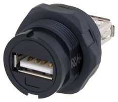 U2C00003 - USB Adapter, USB Type A Receptacle, USB Type A Receptacle, USB 2.0, IP67 - L-COM