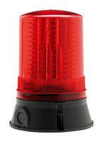 LED401-02-02  (RED) - Beacon, Continuous, Flashing, Rotating, -25 °C to 55 °C, 24 VDC, 205 mm H, LED401 Series, Red - MOFLASH SIGNALLING