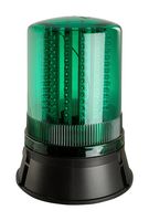 LED401-02-04  (GREEN) - Beacon, Continuous, Flashing, Rotating, -25 °C to 55 °C, 24 VDC, 205 mm H, LED401 Series/Green - MOFLASH SIGNALLING