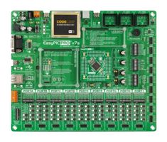 MIKROE-4820 - Development Kit, EasyPIC PRO v7a, PIC18F87K22-I/PT, Supports 171 8-Bit PIC16F/L & 18F/L MCU in TQFP - MIKROELEKTRONIKA