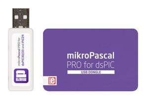 MIKROE-744 - USB Dongle License, dsPIC, PIC24, Full, Professional, Windows, Single User - MIKROELEKTRONIKA