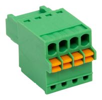 CSTBP92HC/4 - Pluggable Terminal Block, 2.5 mm, 4 Ways, 26AWG to 20AWG, 0.5 mm², Push In, 5 A - CAMDENBOSS