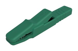 932146104 - Crocodile Clip, 25 A, 9.5 mm Jaw Open, Green - HIRSCHMANN TEST AND MEASUREMENT