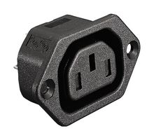 PX0793/63/WH - IEC Power Connector, IEC F Outlet, 10 A, 250 VAC, Quick Connect, Snap-In, Flange Mount, PX Series - BULGIN LIMITED