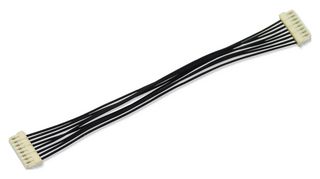 MP010814 - FFC / FPC Cable, 8 Core, 0.8 mm, Opposite Sided Contacts, 1.97 ", 50 mm, Black - MULTICOMP PRO