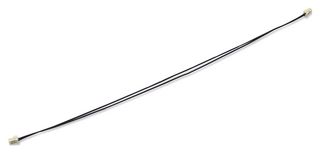 MP010817 - FFC / FPC Cable, 2 Core, 0.8 mm, Opposite Sided Contacts, 3.9 ", 100 mm, Black - MULTICOMP PRO