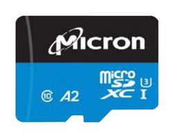 MTSD1T0ANC8MS-1WT - Flash Memory Card, Industrial, MicroSD Card, UHS-1 U3, A2, Class 10, 1 TB - MICRON