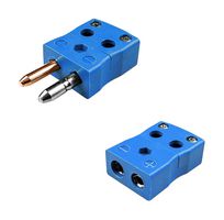 AS-T-MQ+FQ - Thermocouple Connector, Standard Quick, Plug, Socket, Type T, ANSI - LABFACILITY