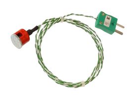 BMS-K-1M-MP (0.7KG PULL) - Thermocouple, IEC, Button Magnet, K, -50 °C, 250 °C, 3.3 ft, 1 m - LABFACILITY