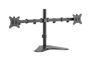 MP010432 - Monitor Arm, Articulating, Steel, Desktop, Dual, Black, 17" to 32" Screen Size - MULTICOMP PRO